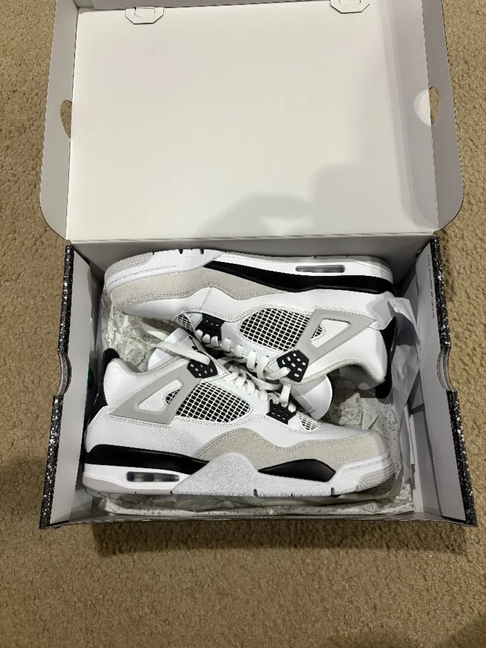 Nike Air Jordan 4 Retro Military Black Sneakers
